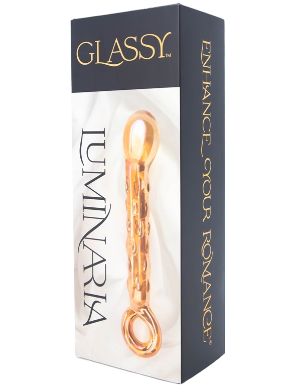Glassy Luminaria Glass Dildo ALT5 view Color: OR