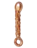 Additional ORANGE view of product GLASSY - LUMINARIA GLASS DILDO with color code OR