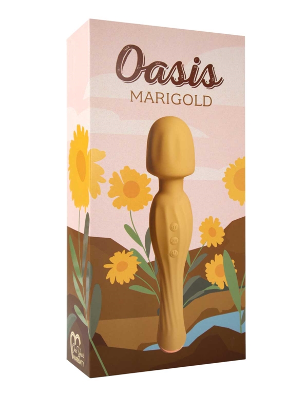 Oasis - Marigold Wand Massager ALT6 view Color: YW