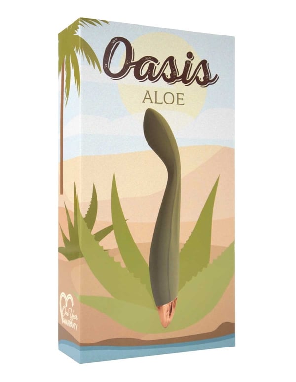 Oasis - Aloe Vibrator ALT5 view Color: GR