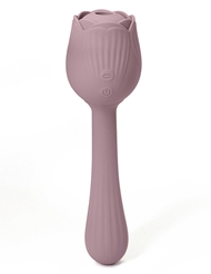 Alternate front view of OASIS PRIMROSE DUAL ENDED VIBRATOR WITH AIR STIM