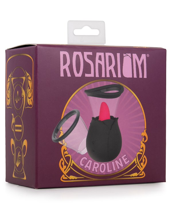 ROSARIUM - CAROLINE SUCTION VIBRATOR WITH TONGUE ALT2 view Color: BP