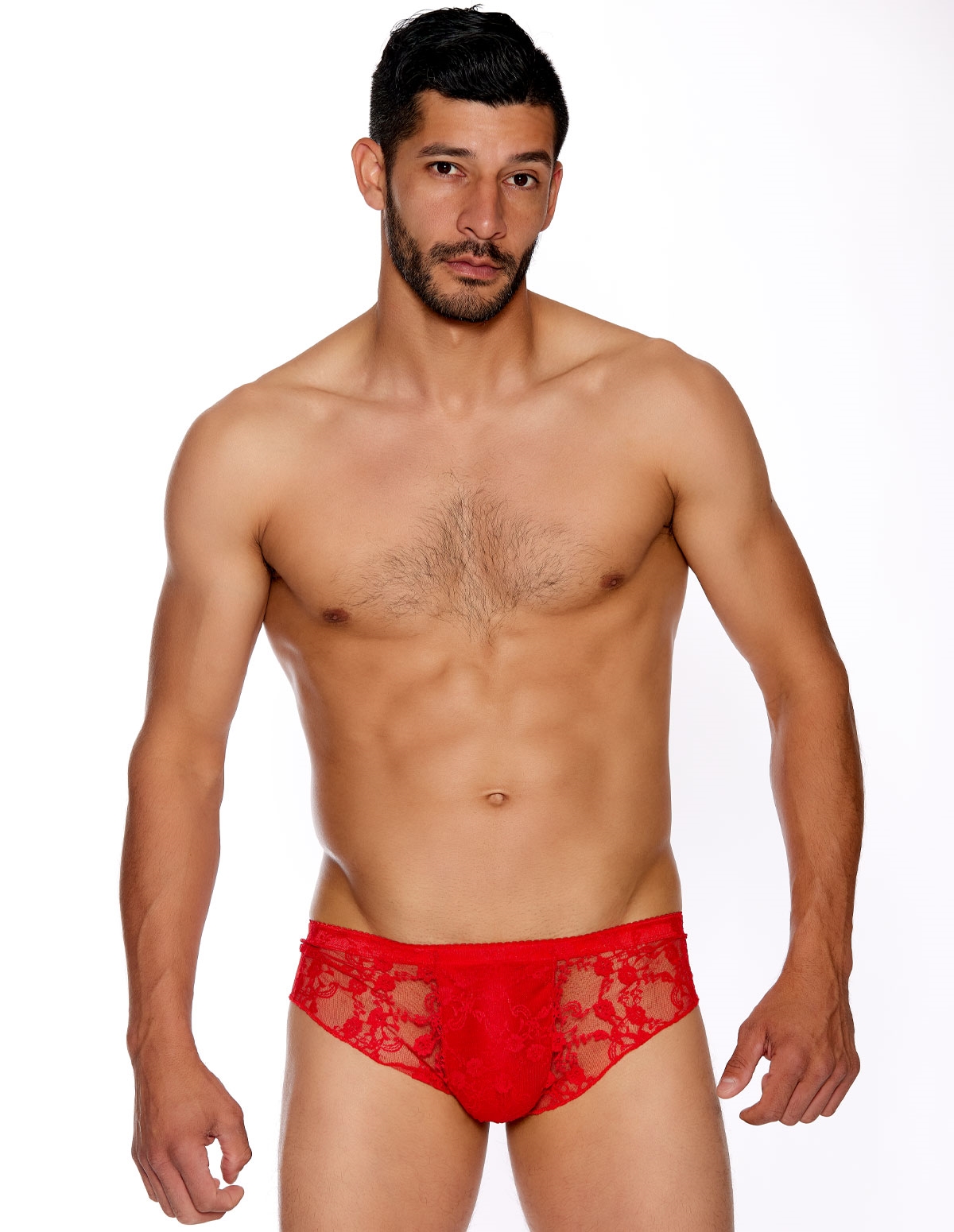 alternate image for Red Lace Brief