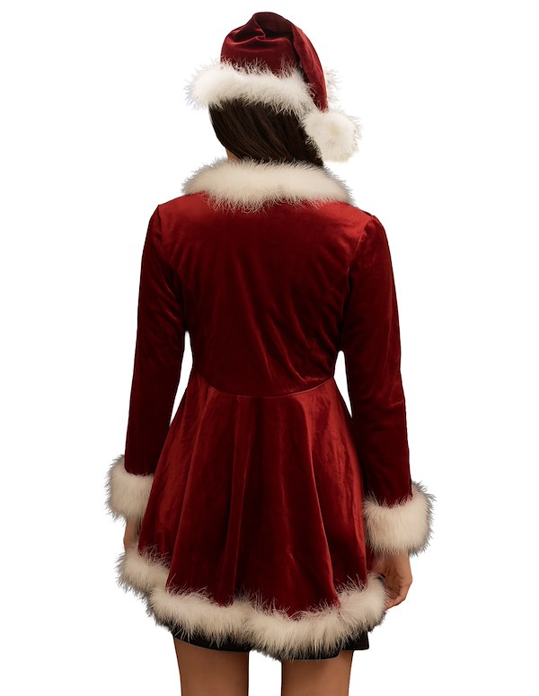 MRS CLAUS JACKET AND HAT BY EXELNT DESIGNS ALT1 view Color: RWH