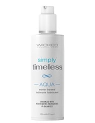 Front view of SIMPLY TIMELESS AQUA 4OZ LUBRICANT