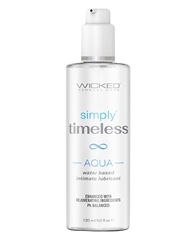Front view of SIMPLY TIMELESS AQUA 4OZ LUBRICANT