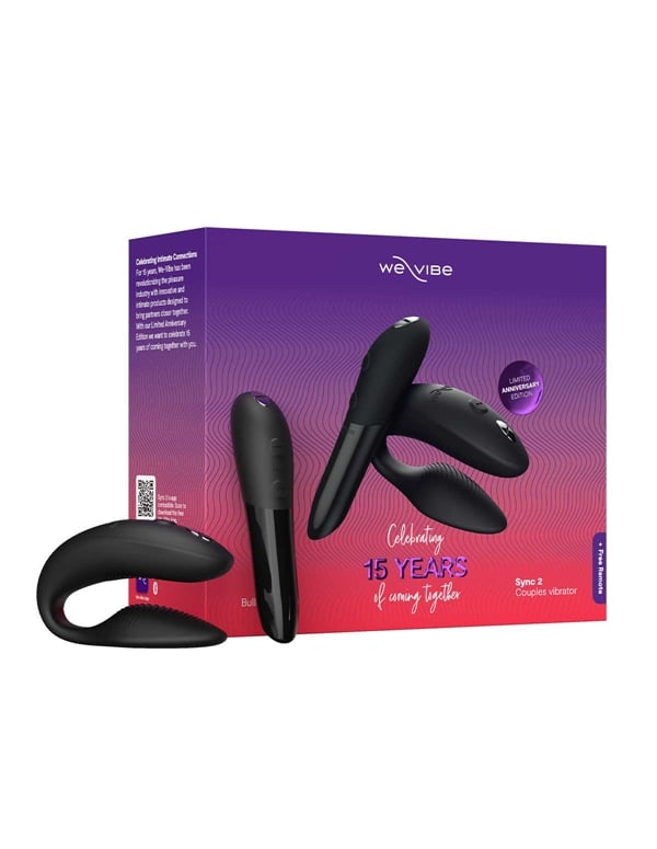 We-Vibe 15Th Anniversary Collection - Tango X + Sync 2 ALT1 view Color: BK