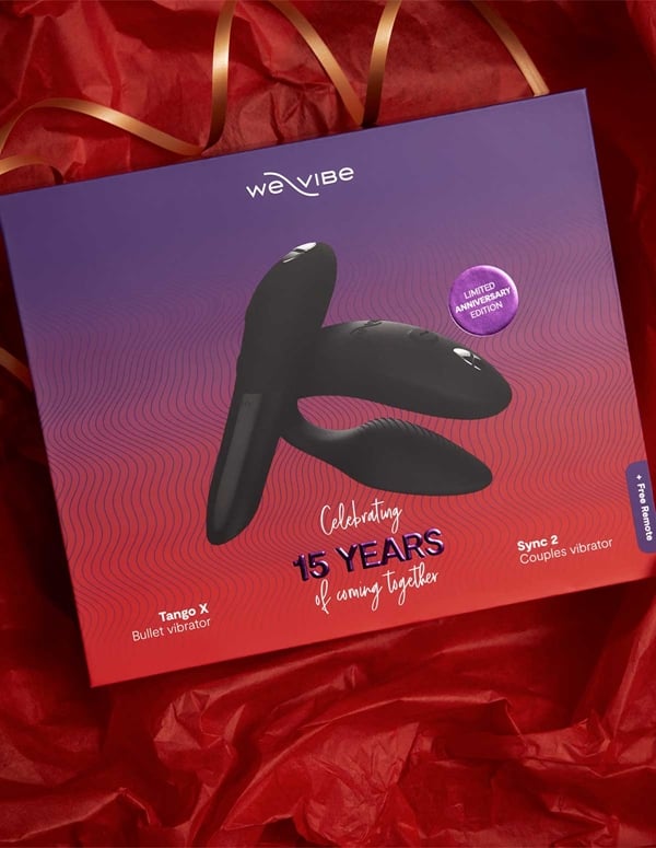 We-Vibe 15Th Anniversary Collection - Tango X + Sync 2 ALT9 view Color: BK