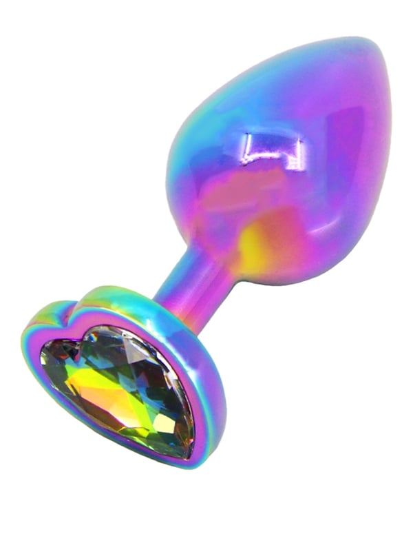 Fem Gem Colorful Love Plug With Rainbow Gem default view Color: MC
