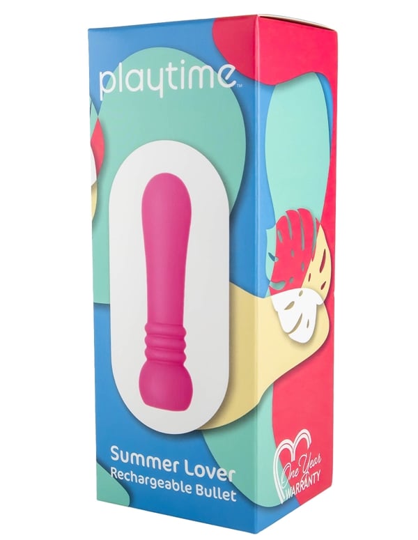 Playtime Summer Lover Rechargeable Bullet ALT4 view Color: PK