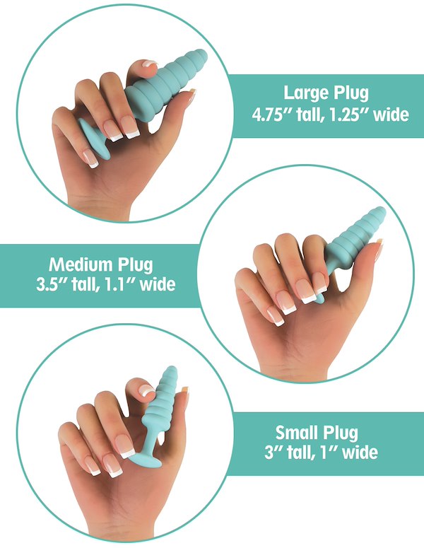 SWEET CHEEKS - ANAL TRAINING PLUG SET ALT5 view Color: TL