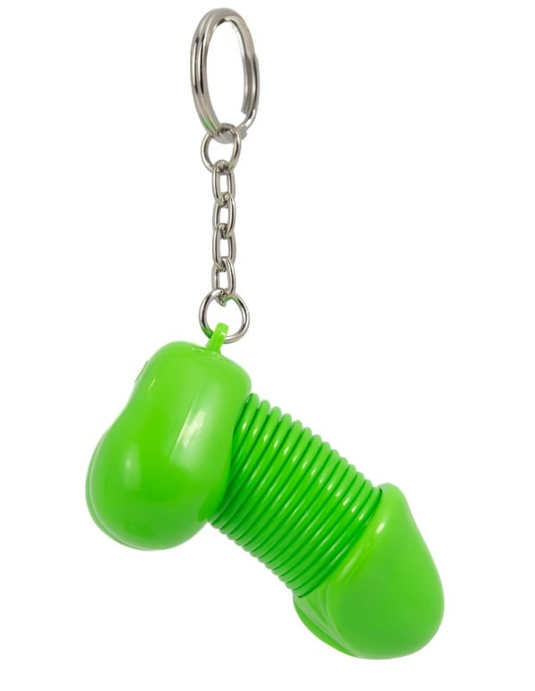 Green Plinky Keychain ALT1 view Color: GR