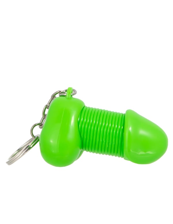 Green Plinky Keychain default view Color: GR