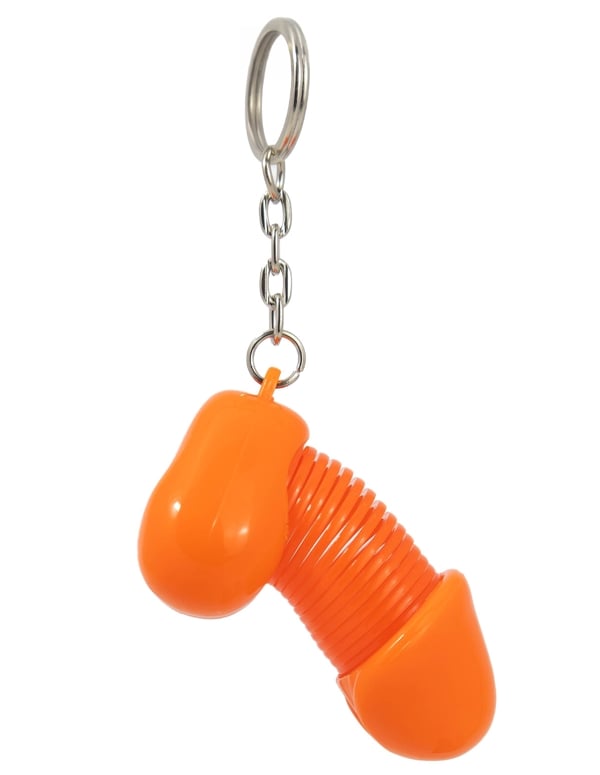 Orange Plinky Keychain ALT1 view Color: OR