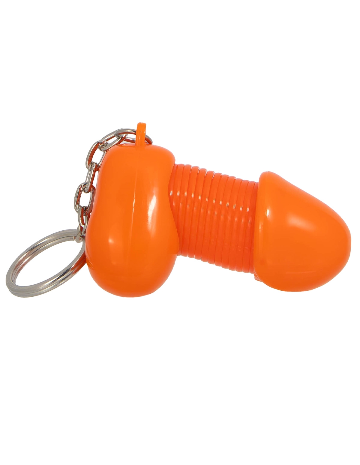 alternate image for Orange Plinky Keychain