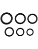 Additional BLACK view of product STARRY NIGHTS - 6PC C-RING SET with color code BK