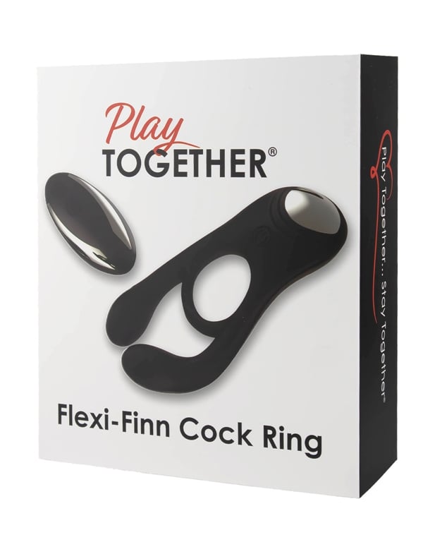 Play Together Flexi Finn Cock Ring ALT4 view Color: BK