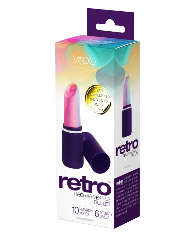 Retro Rechargeable Lip Stick Vibe ALT3 view Color: PR