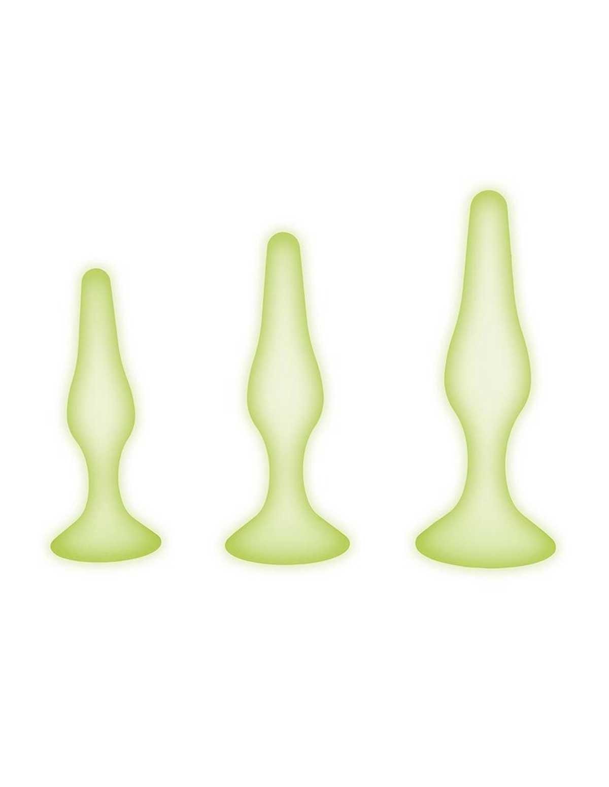 alternate image for Whipsmart 3Pc Glow In The Dark Silicone Anal Training Set