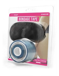 Front view of WHIPSMART CLEAR BONDAGE TAPE - 100 FEET