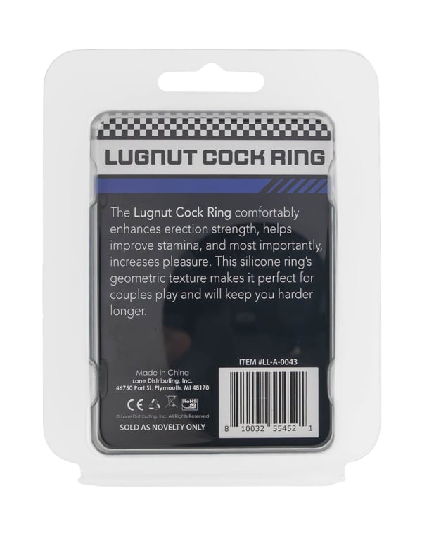 Lugnut Cock Ring ALT3 view Color: BL