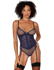 Front view of NOVA LEOPARD MESH TEDDY