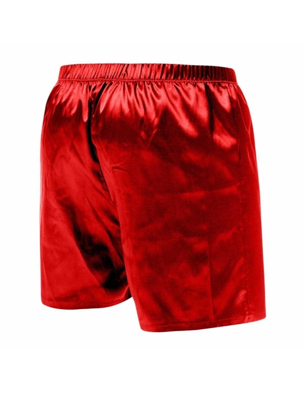 Red Satin Shorts ALT1 view Color: RD