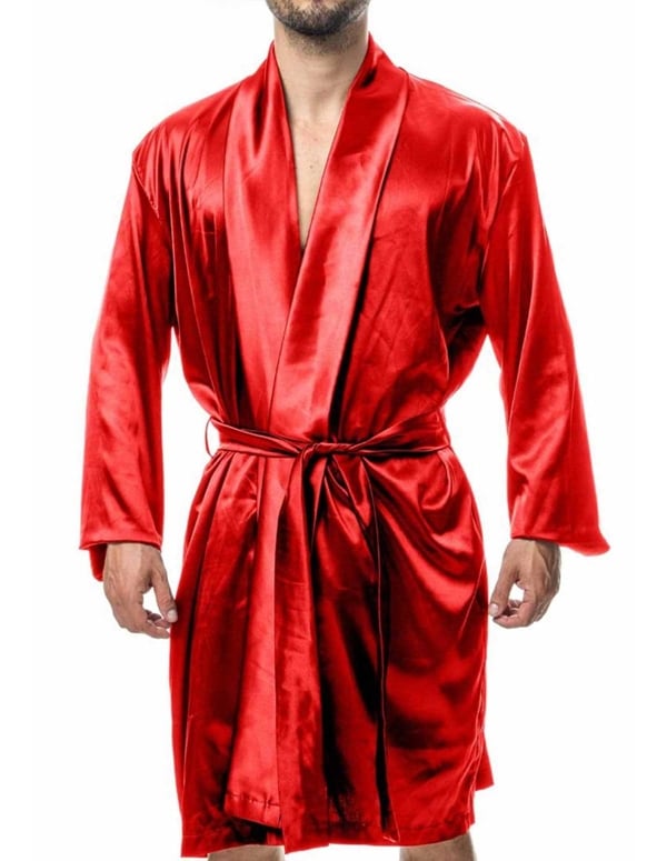 Red Satin Robe default view Color: RD