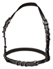 Additional BLACK view of product EUPHORIA HALTER BUCKLE HARNESS with color code BK