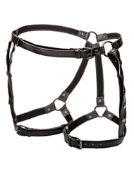Front view of EUPHORIA PLUS SIZE RIDING THIGH HARNESS