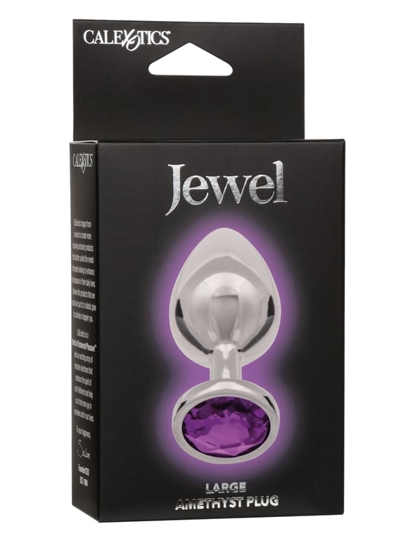 Jewel Large Amethyst Plug ALT3 view Color: PPS
