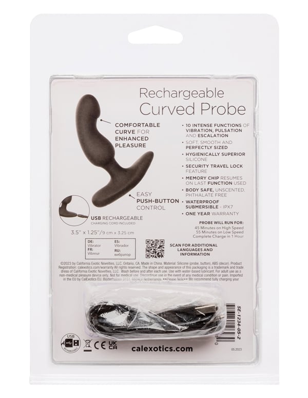Rechargeable Curved Probe ALT6 view Color: BK