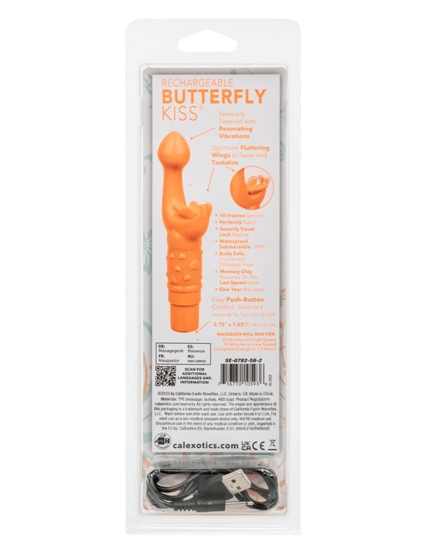 Rechargeable Butterfly Kiss ALT6 view Color: OR