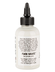 Alternate back view of FUCK SAUCE CUM SCENTED LUBRICANT - 4OZ