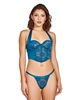 Additional BLUE view of product SUN-KISSED HALTER BUSTIER AND PANTY with color code BL