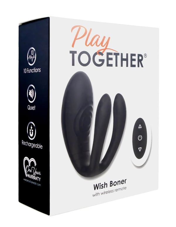 Play Together Wish Boner Couples Toy ALT3 view Color: BK