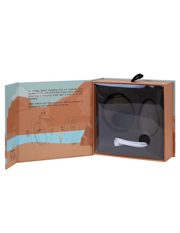 OASIS - BOULDER VIBRATING C-RING ALT10 view Color: BK