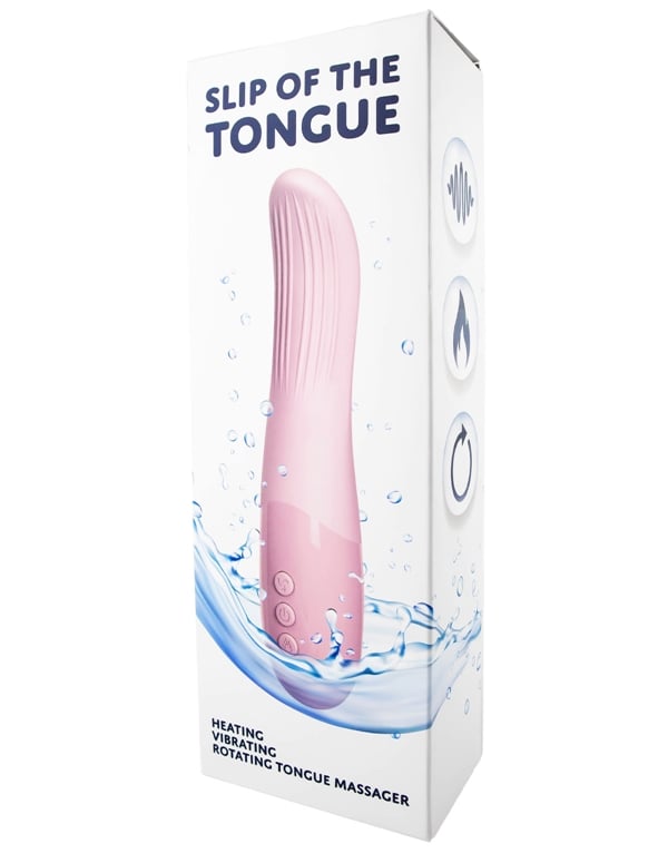 Slip Of The Tongue Heating Vibrating Rotating Massager ALT5 view Color: PK