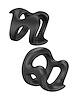 Additional BLACK view of product PLAY TOGETHER - BUMPY RIDE C-RING SET with color code BK