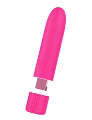 Alternate back view of ME TIME USB RECHARGEABLE BULLET VIBE