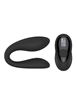Additional BLACK view of product MIDNIGHT MINX - COUPLES TOY WITH DIGITAL DISPLAY REMOTE with color code BK