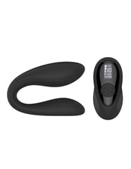 Alternate front view of MIDNIGHT MINX COUPLES TOY WITH DIGITAL DISPLAY REMOTE