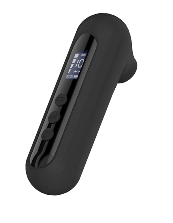 MIDNIGHT MINX - CLITORAL MASSAGER WITH DIGITAL DISPLAY ALT1 view Color: BK