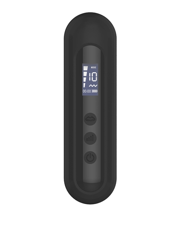 MIDNIGHT MINX - CLITORAL MASSAGER WITH DIGITAL DISPLAY ALT3 view Color: BK