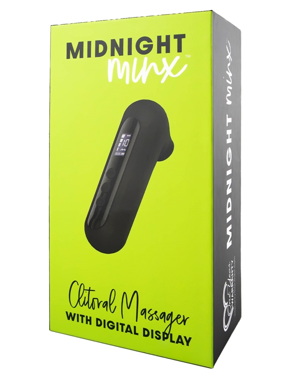 MIDNIGHT MINX - CLITORAL MASSAGER WITH DIGITAL DISPLAY ALT4 view Color: BK
