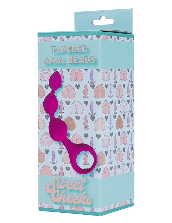 SWEET CHEEKS - TAPERED ANAL BEADS ALT3 view Color: MA