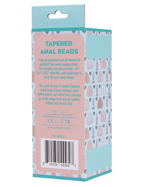 SWEET CHEEKS - TAPERED ANAL BEADS ALT4 view Color: MA