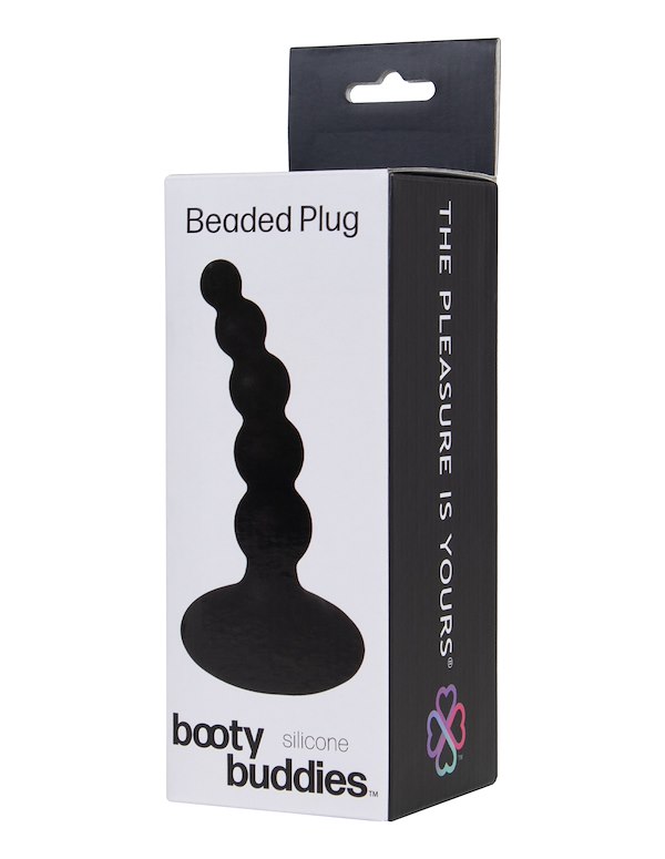 BOOTY BUDDIES - BEADED PLUG ALT4 view Color: BK