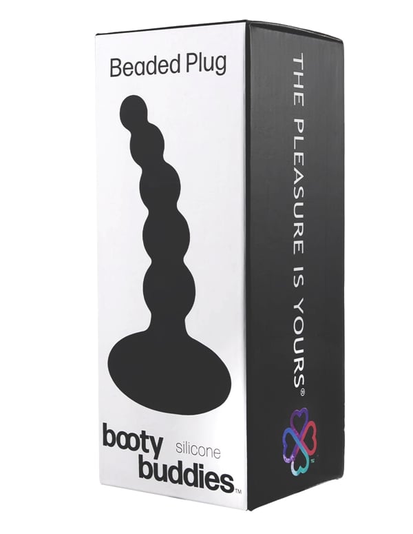 Booty Buddies Beaded Plug ALT4 view Color: BK