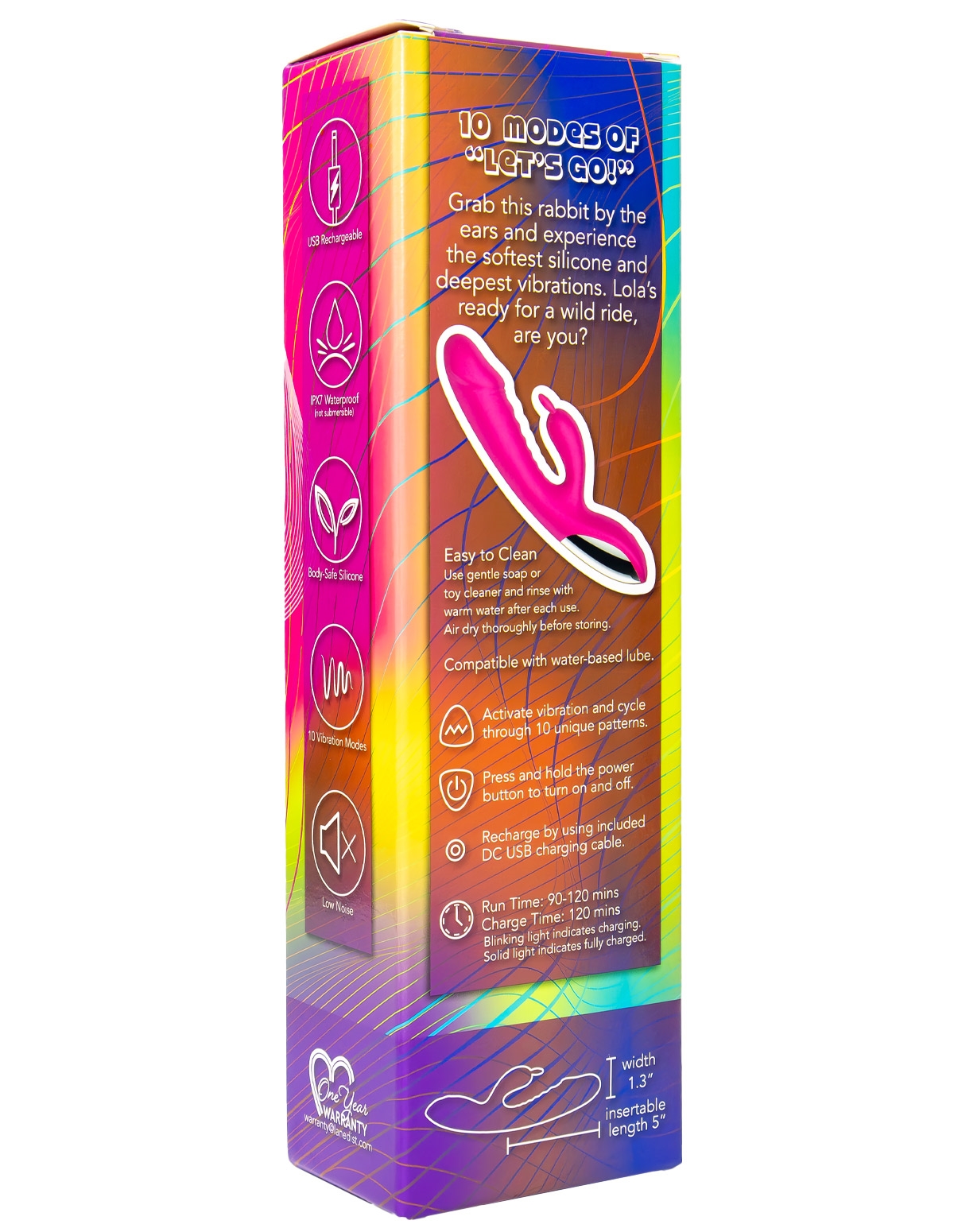 LOVELAND TOYS - LOLA RABBIT VIBE - LL010-03303 | Lover's Lane LOVELAND TOYS - LOLA RABBIT VIBE - LL010-03303 | Lover's Lane